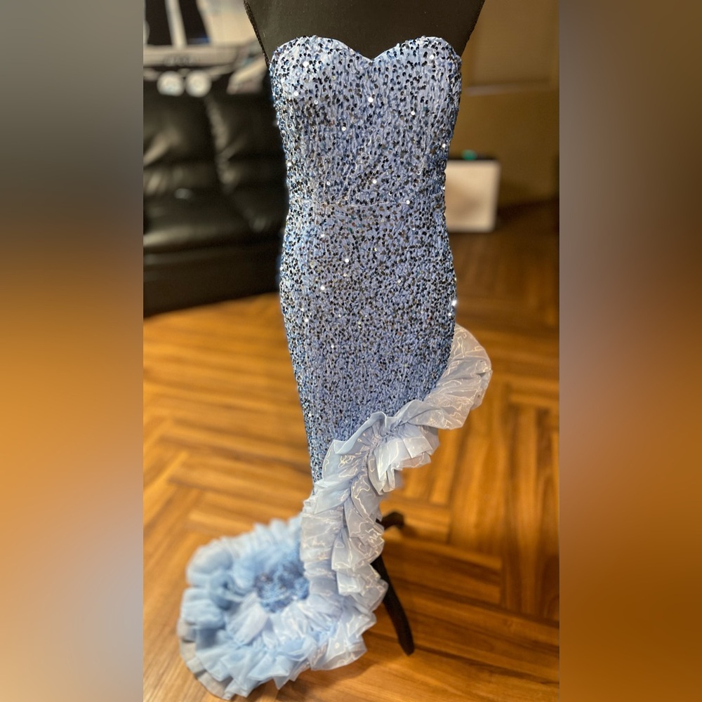 NWT - Elegant Blue Sequin Dress